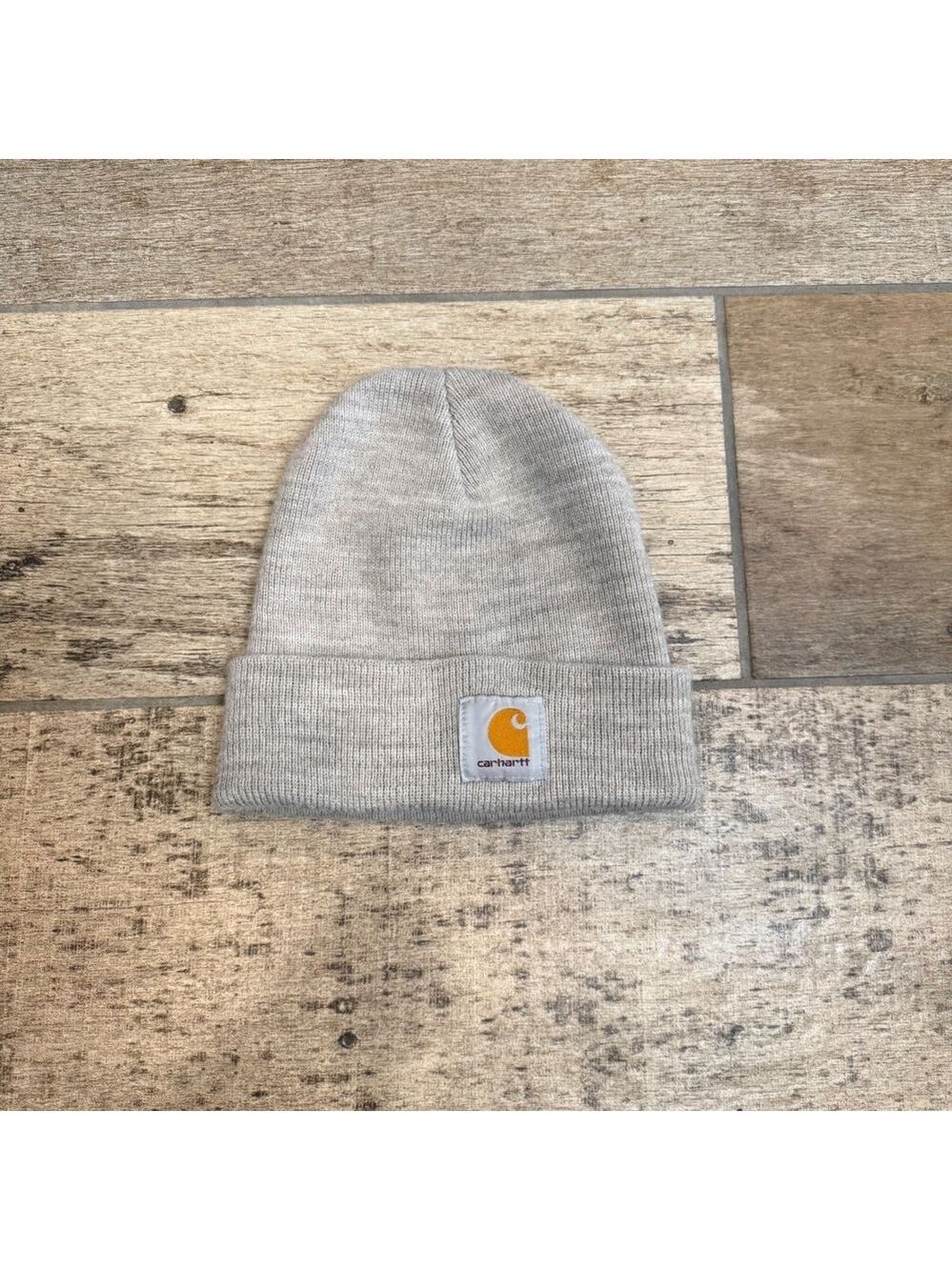 Carhartt Beanie Hat Mens Womens Grey Acrylic Knit Watch Cap One Size A18 Vibe